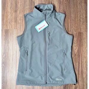 Marmot Womens Tempo Vest‎ S Gray Gorp Core Hiking Outdoor Lightweight Camping